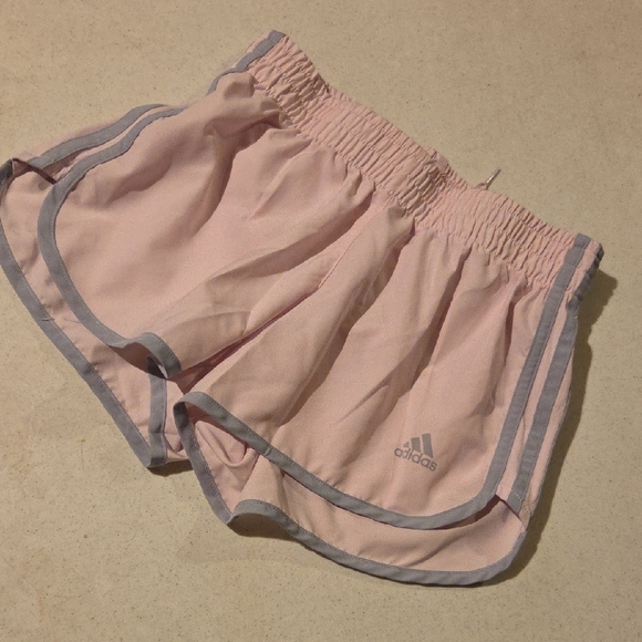 Adidas Women's Soft Pink Athletic Shorts 3" - Picture 1 of 5